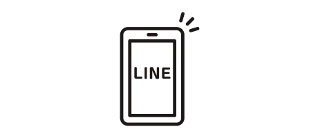 LINE追加のイラスト